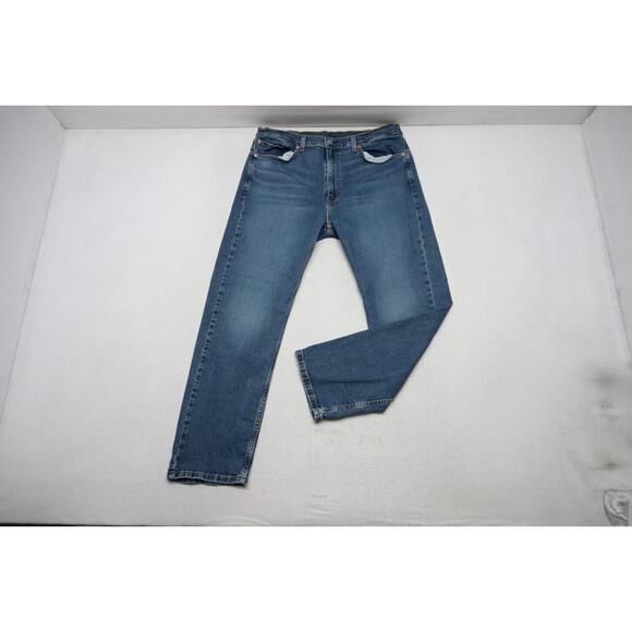 Levi's Other - Levi's 505 Regular Fit Straight Stretch Rugged Denim Blue Jeans Mens Sz 38 x 30